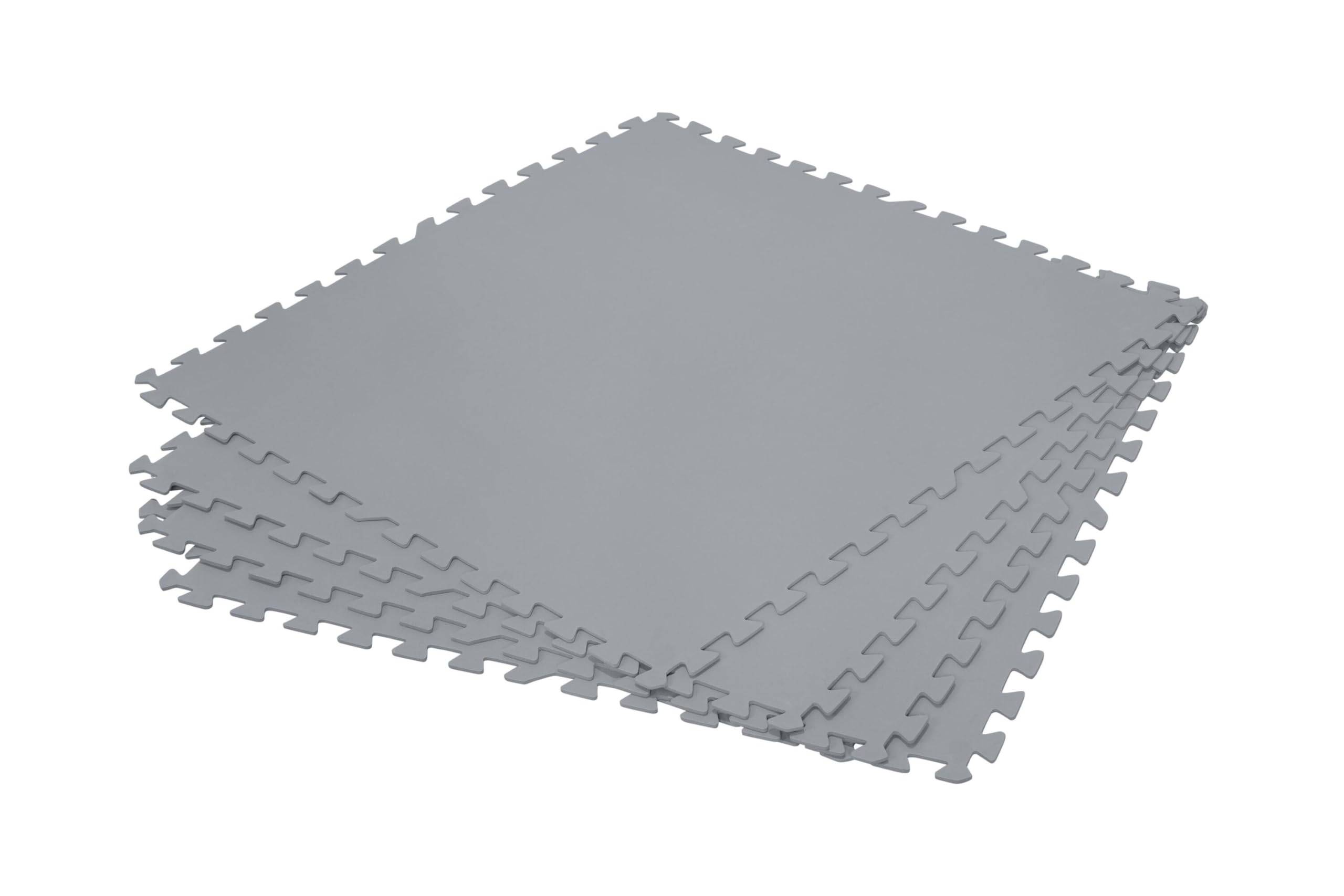 Bestway Pool-Bodenschutzfliesen Set 9 Stück á 78 x 78 cm, grau