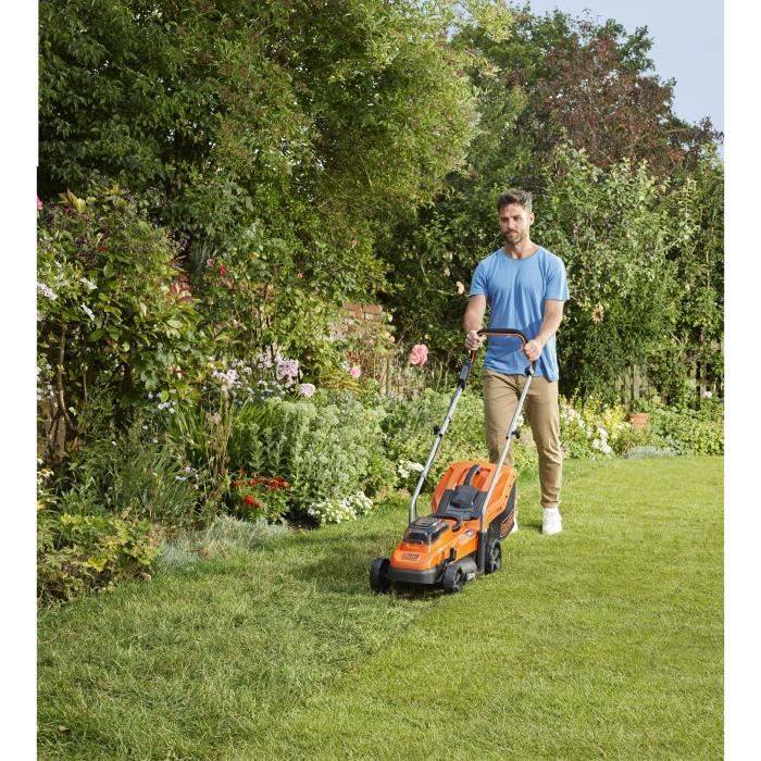 BLACK & DECKER 18V LITHIUM Akku-Rasenmäher 33 cm - 2,5 Ah - 2 Batterien - 1 Ladegerät - BCMW3318L2-QW