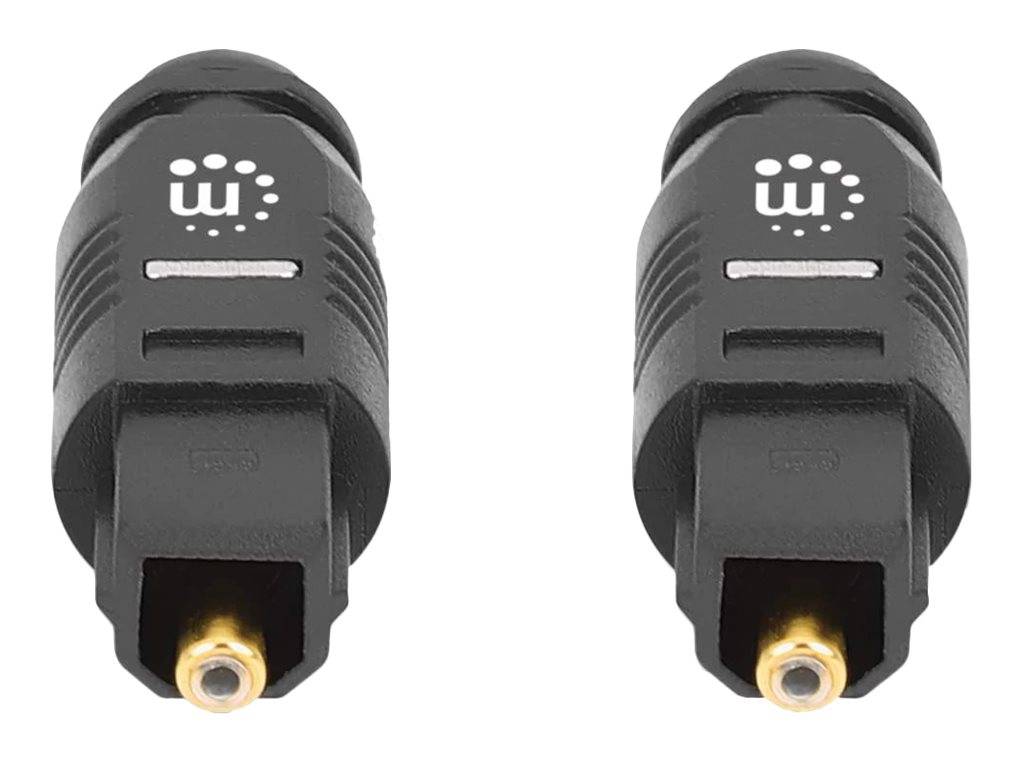 Manhattan Toslink Digital Optical AudioCable, 2m, Male/Male, Toslink S/PDIF, Gold plated contacts, Lifetime Warranty, Po