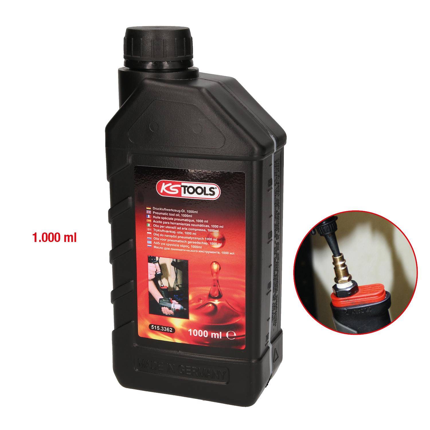 KS TOOLS Druckluftwerkzeug-Öl, 1000ml