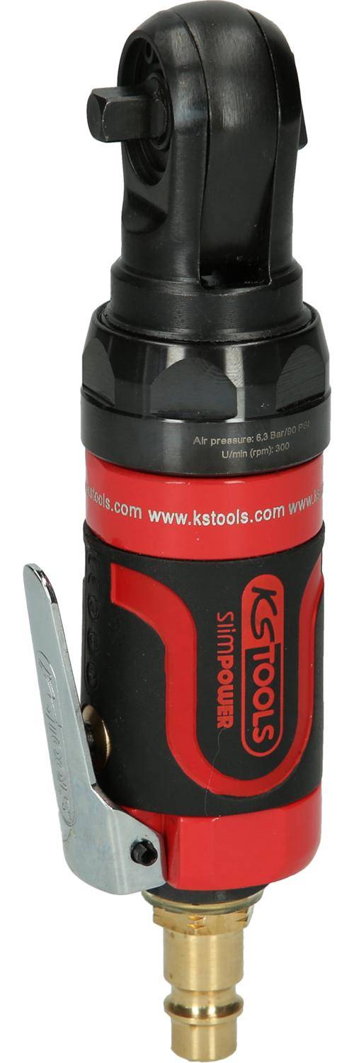 KS TOOLS 1/4" SlimPOWER Mini-Druckluft-Umschaltratsche 30Nm