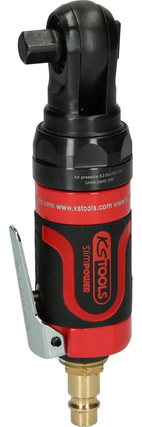 KS TOOLS 3/8" SlimPOWER Mini-Druckluft-Umschaltratsche 30Nm
