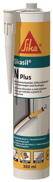Silicondichtstoff SIKASIL N plus transp.300 ml Kartusche SIKA