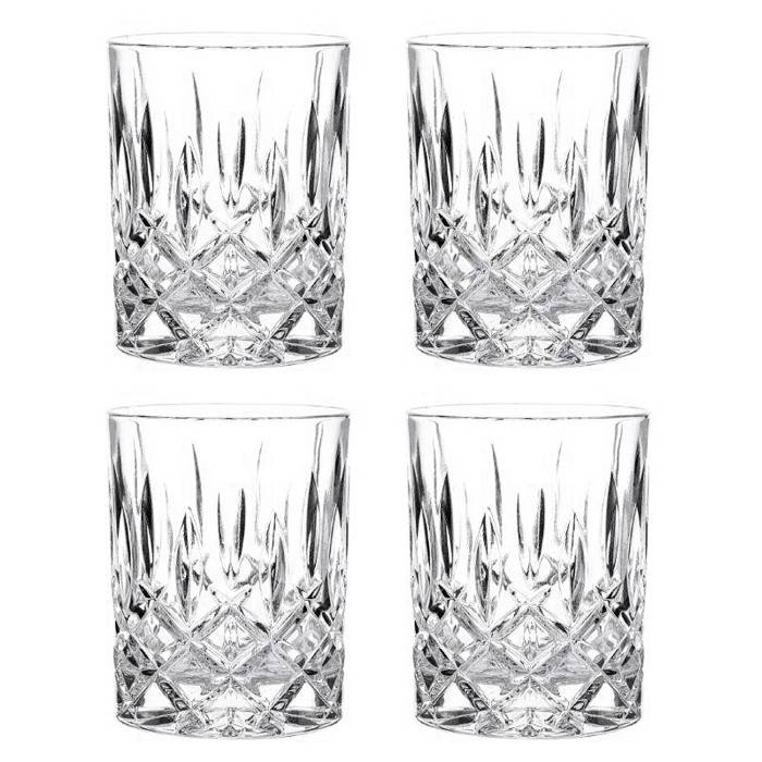 Nachtmann 0089207-0 Noblesse Whiskybecher spülmaschinenfest, 43 cl, 9,8 cm, klar (4er Pack)