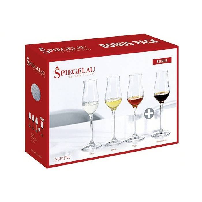 Spiegelau 4510173 Grappakelch "Bonus Pack" 3+1, 13,5cl, H 19,7cm, klar (4er Pack)