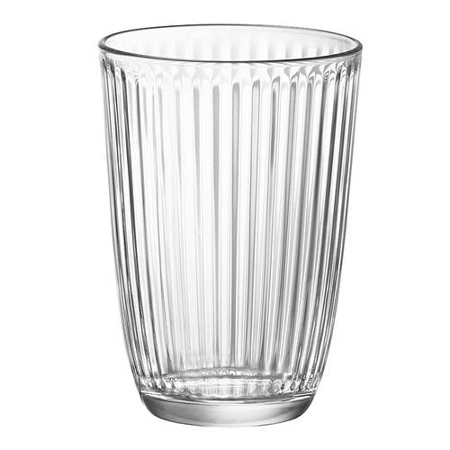 Bormioli Rocco 5.80503 Line Longdrinkbecher 390 ml, H: 12 cm, ø 8,5 cm, Glas, klar, klar (6er Pack)