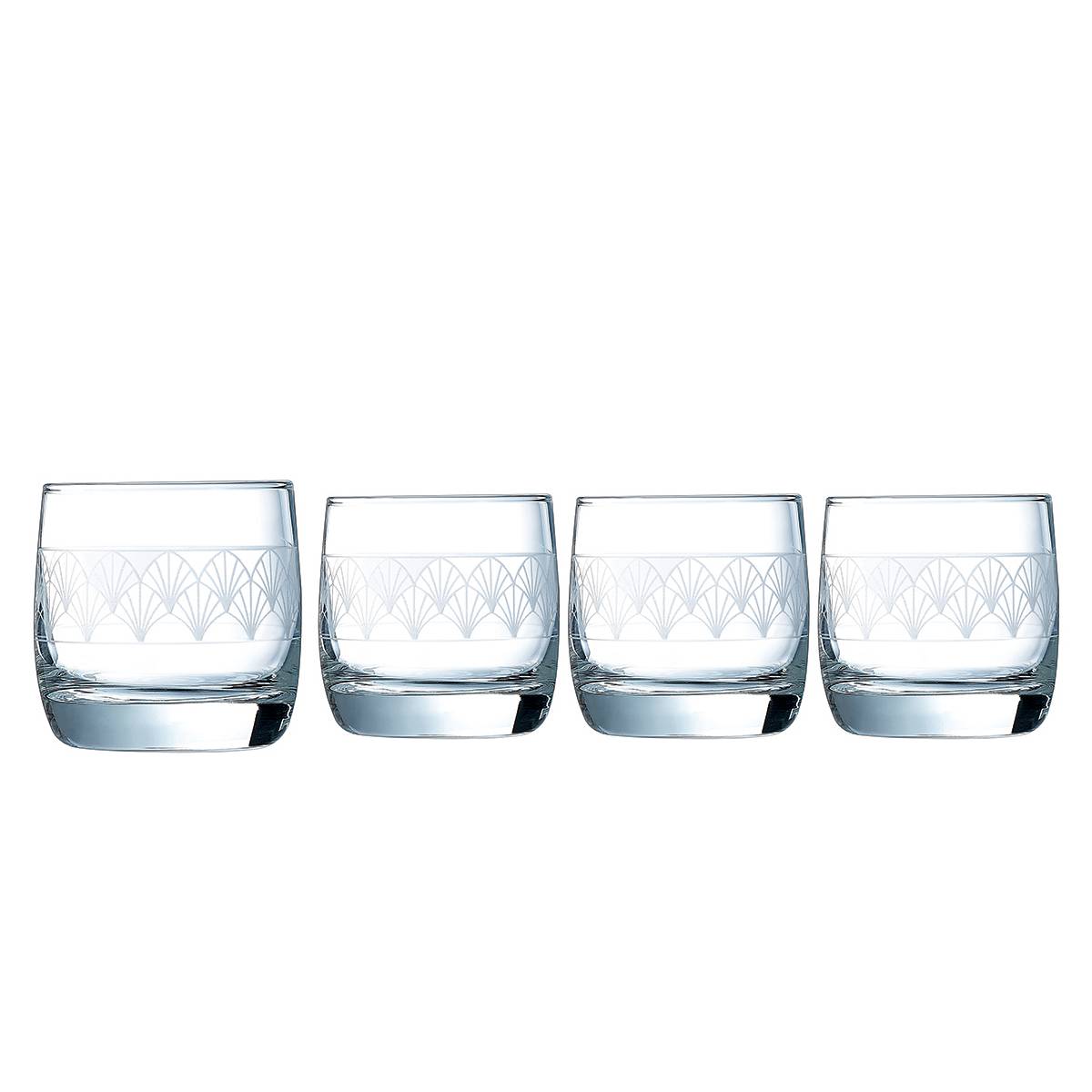 CreaTable 22626 Paradiso Whiskyglas 300 ml, klar (4er Pack)