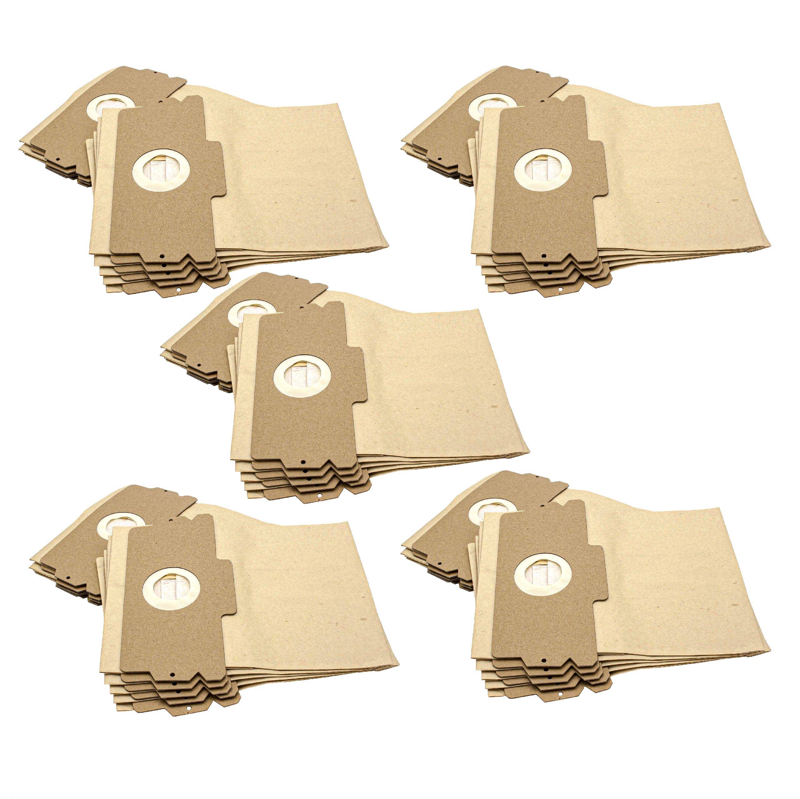 vhbw 50x Staubbeutel kompatibel mit Lloyds 012/599 012/599, 750/042 750/042 Staubsauger - 12/15 27cm x 23cm Sandfarben