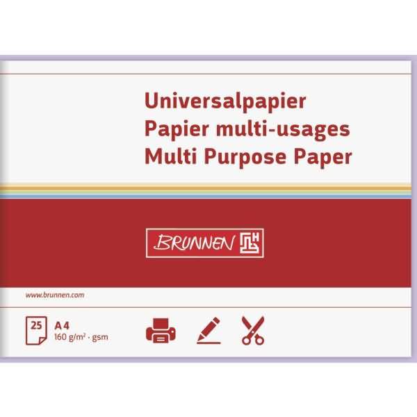 Universalpapier A4 160g VE=25 Blatt flieder