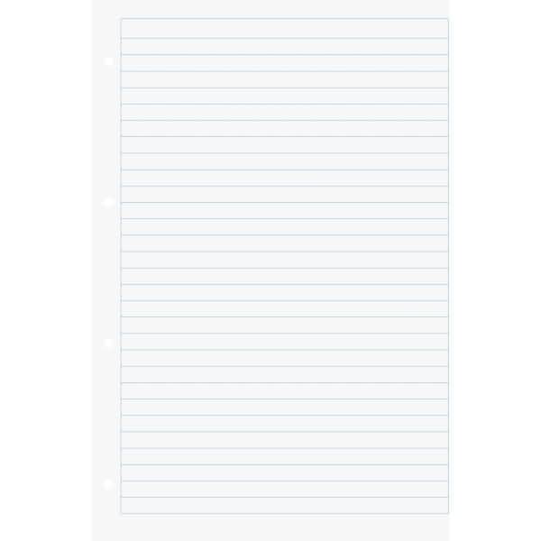 Ringbucheinlage A4 70 g/qm 4-fach gelocht 50 Blatt liniert weiß