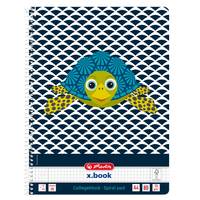 Herlitz Spiralblock A4 Cute Animals 80Bl. Lineat. 28 Turtle - A4 - 80 Blatt - 70