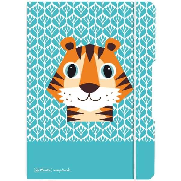 Notizheft flex PP A5 40 Blatt punktiert Cute Animals Tiger