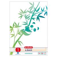 Herlitz Arbeitsblock A4 GREENline Panda 01| GREENline/Bl. 50 Lineatur - A4 - 50