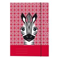 Herlitz 50040353, Konventioneller Dateiordner, A4, Rot, Weiß, Porträt, Gummiband, 1 Stück(e)