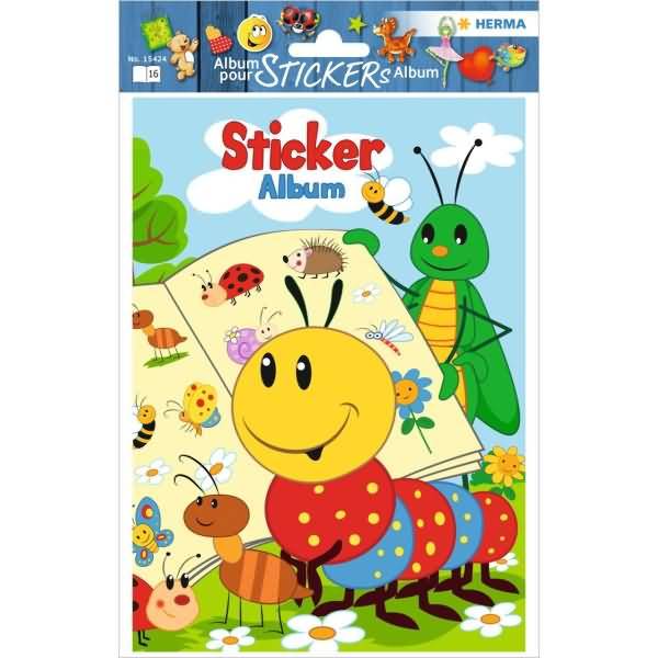 Sticker Sammelalbum für Kids A5 -Frieda & Friends- (16 Seiten blanko)