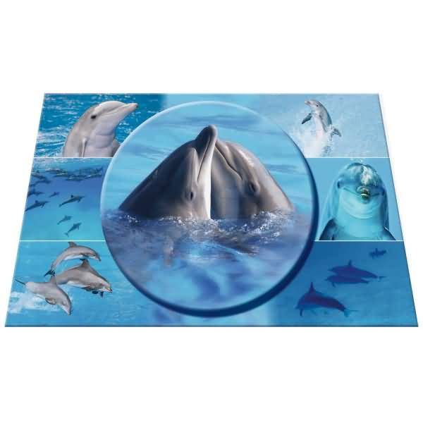 Schreibunterlage 55x35cm Delfin