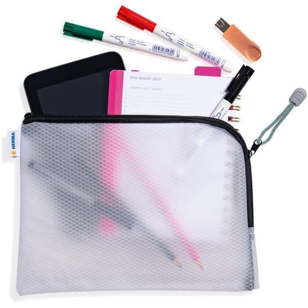 Universaltasche A5 26x20cm transparent/schwarz