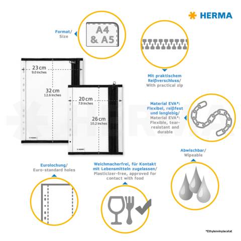 Ordnertasche A5 schwarz