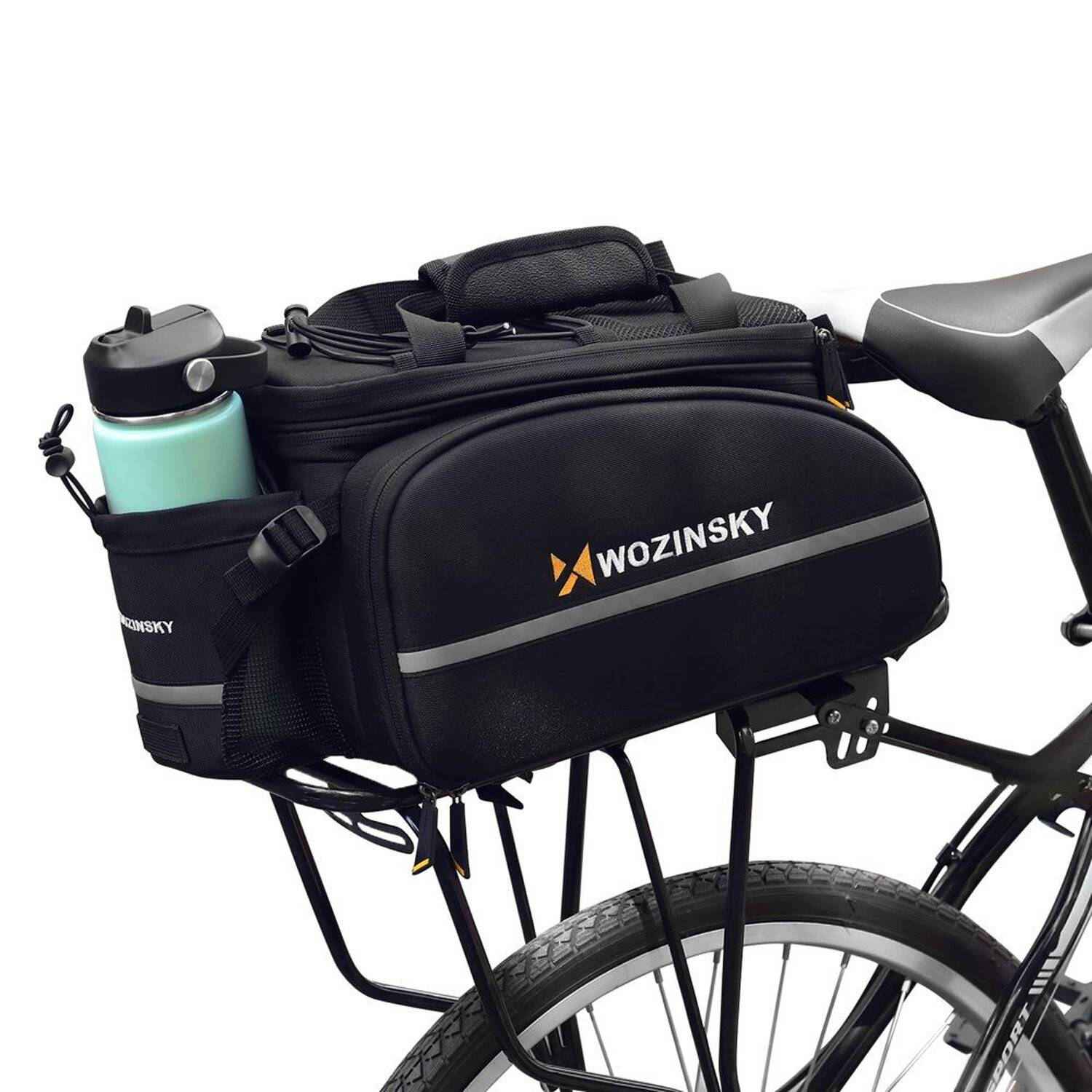 WOZINSKY Fahrradtasche Gepäckträgertasche, Wasserdichte Reisetasche für Fahrrad, Mountainbike, Ebike, MTB, 35 L