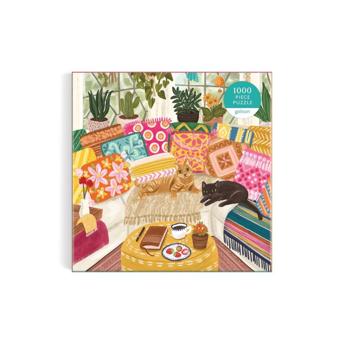 71460 - Serenity Meow - Puzzle im Quadrat, 1000 Teile