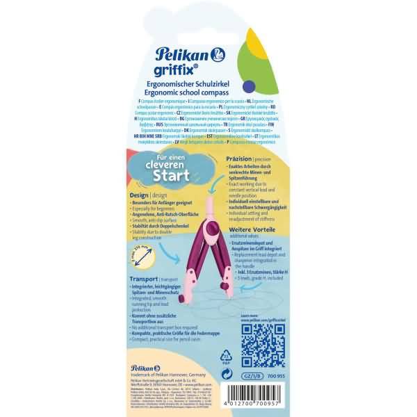 Zirkel griffix 15,5cm Sweetberry