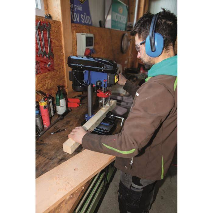 SCHEPPACH - Säulenbohrer 16 mm 500 W mit Kreuzlaser und Schraubstock inklusive - DP16VLS