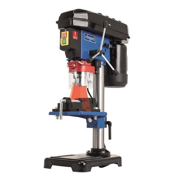 SCHEPPACH - Säulenbohrer 16 mm 500 W mit Kreuzlaser und Schraubstock inklusive - DP16VLS