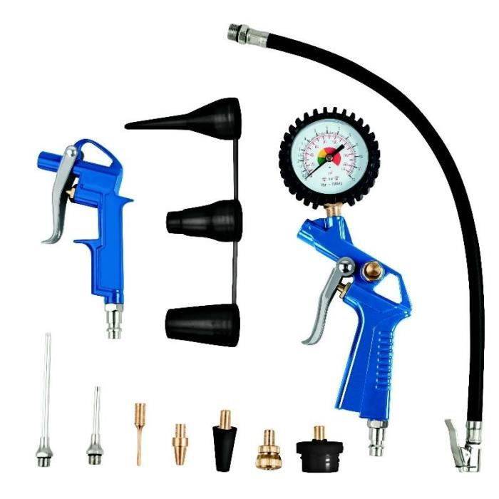 Horizontaler Luftkompressor Scheppach HC30o - 24L - 110 W - 8 bar (Lieferung mit 13 Zubehörteilen)