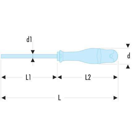 FACOM SCREWDRIVER PROTWIST BLADE POZIDRIV 0X75