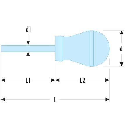 FACOM SCREWDRIVER PROTWIST BLADE PHILLIPS BALL 1X25