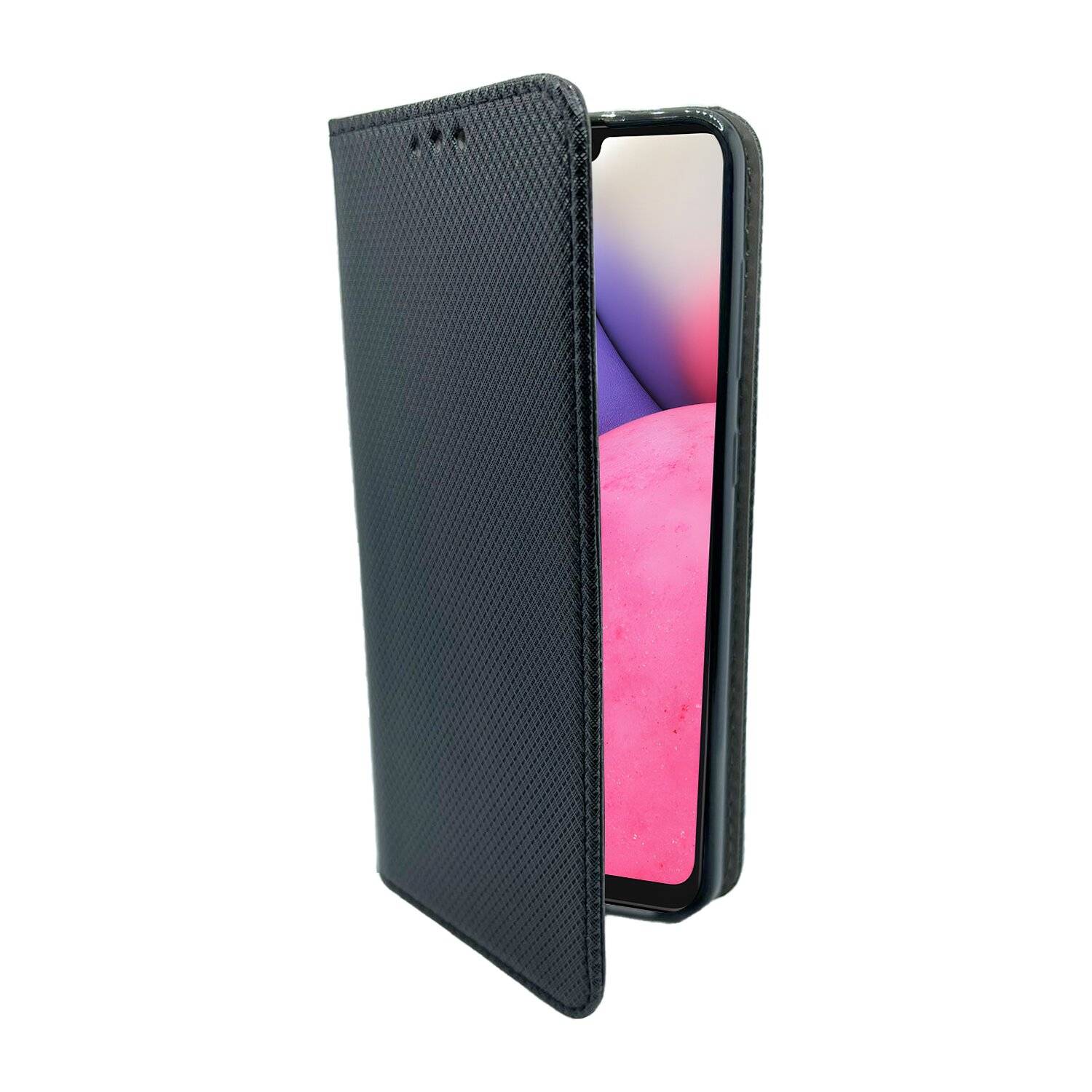 Buch Tasche "Smart" für SAMSUNG GALAXY A33 5G Handy Hülle Etui Schutzhülle mit Standfunktion, Kartenfach Schwarz