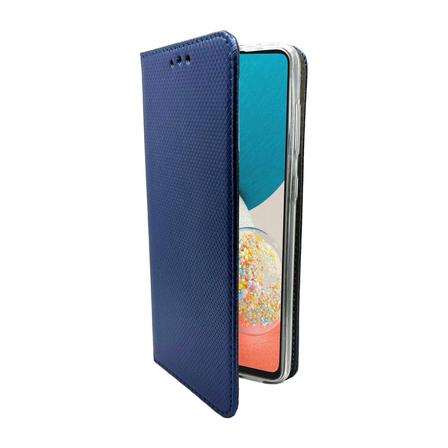 Buch Tasche "Smart" für SAMSUNG GALAXY A53 5G Handy Hülle Etui Schutzhülle mit Standfunktion, Kartenfach Blau