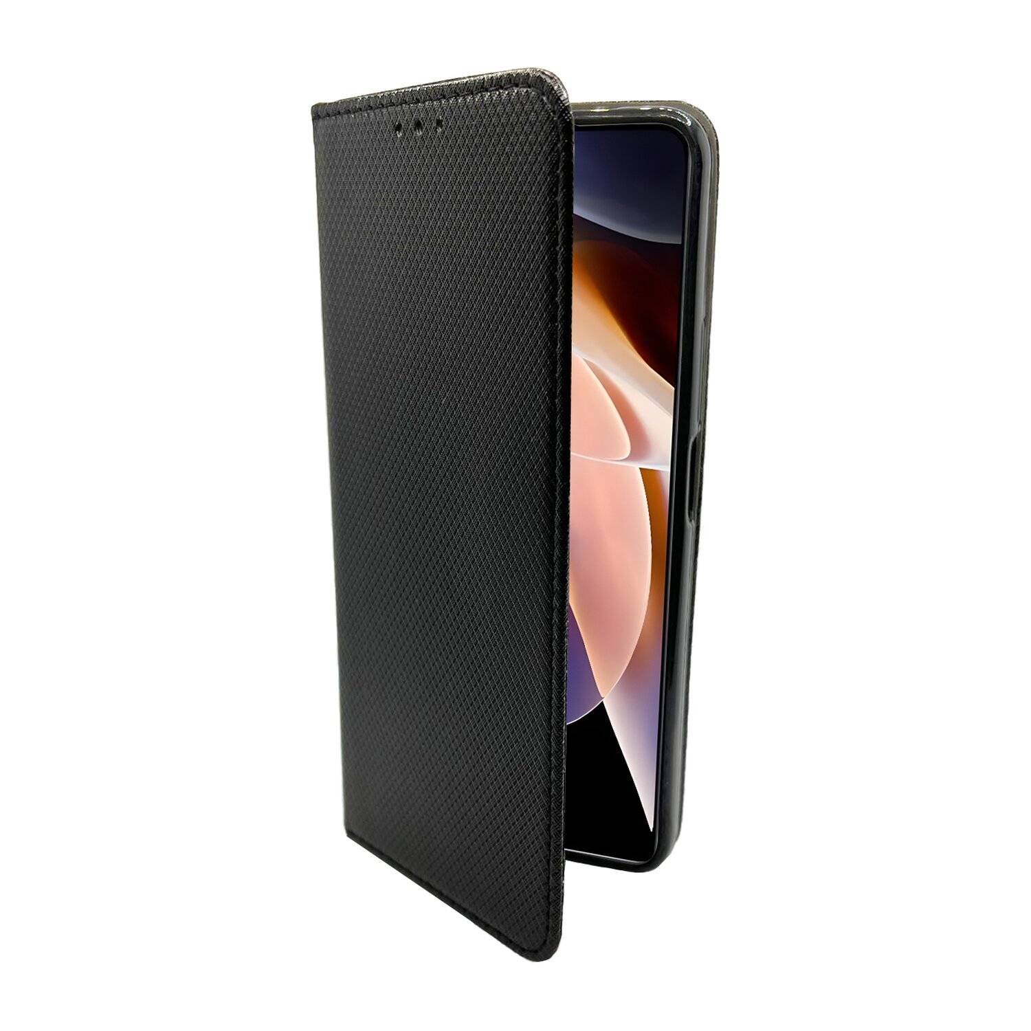 Buch Tasche "Smart" für XIAOMI REDMI NOTE 11 PRO 5G Handy Hülle Etui Schutzhülle mit Standfunktion, Kartenfach Schwarz