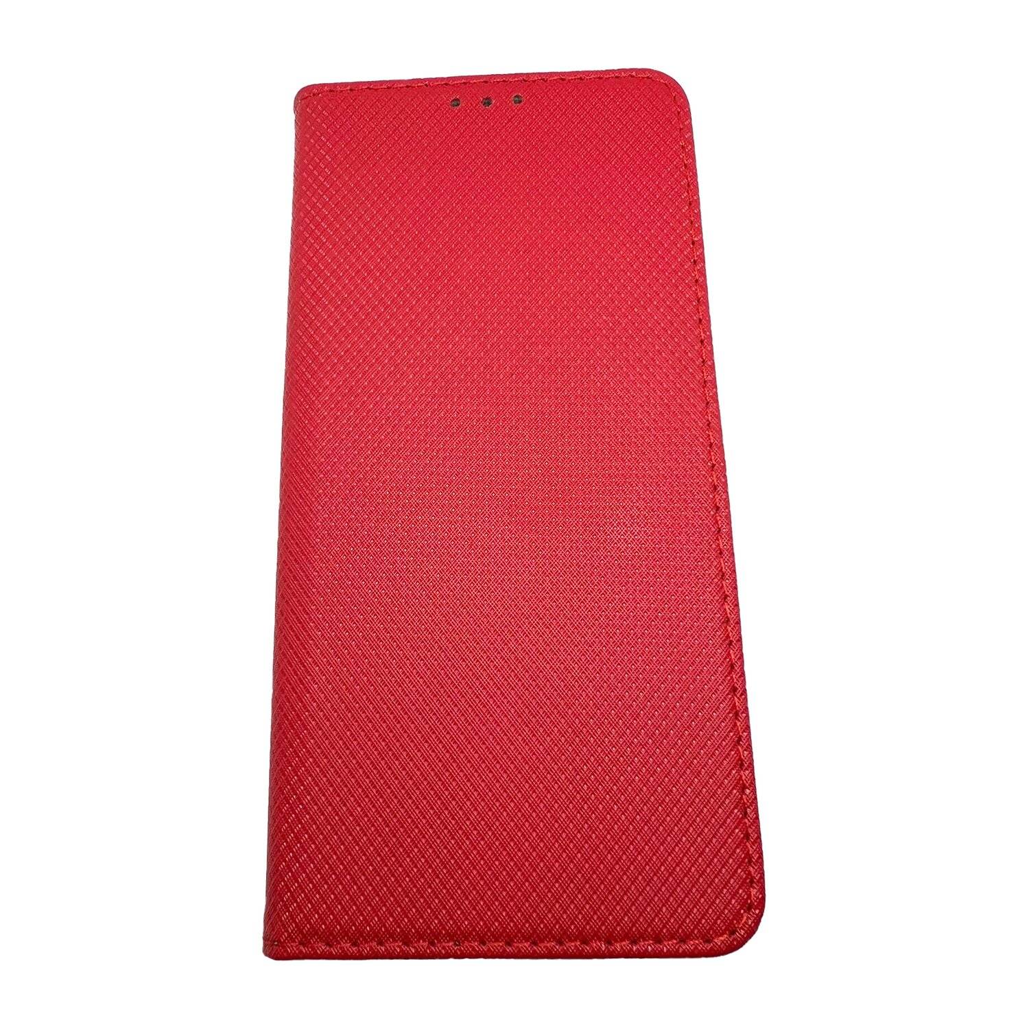 Buch Tasche "Smart" für XIAOMI REDMI NOTE 11 PRO 5G Handy Hülle Etui Schutzhülle mit Standfunktion, Kartenfach Rot