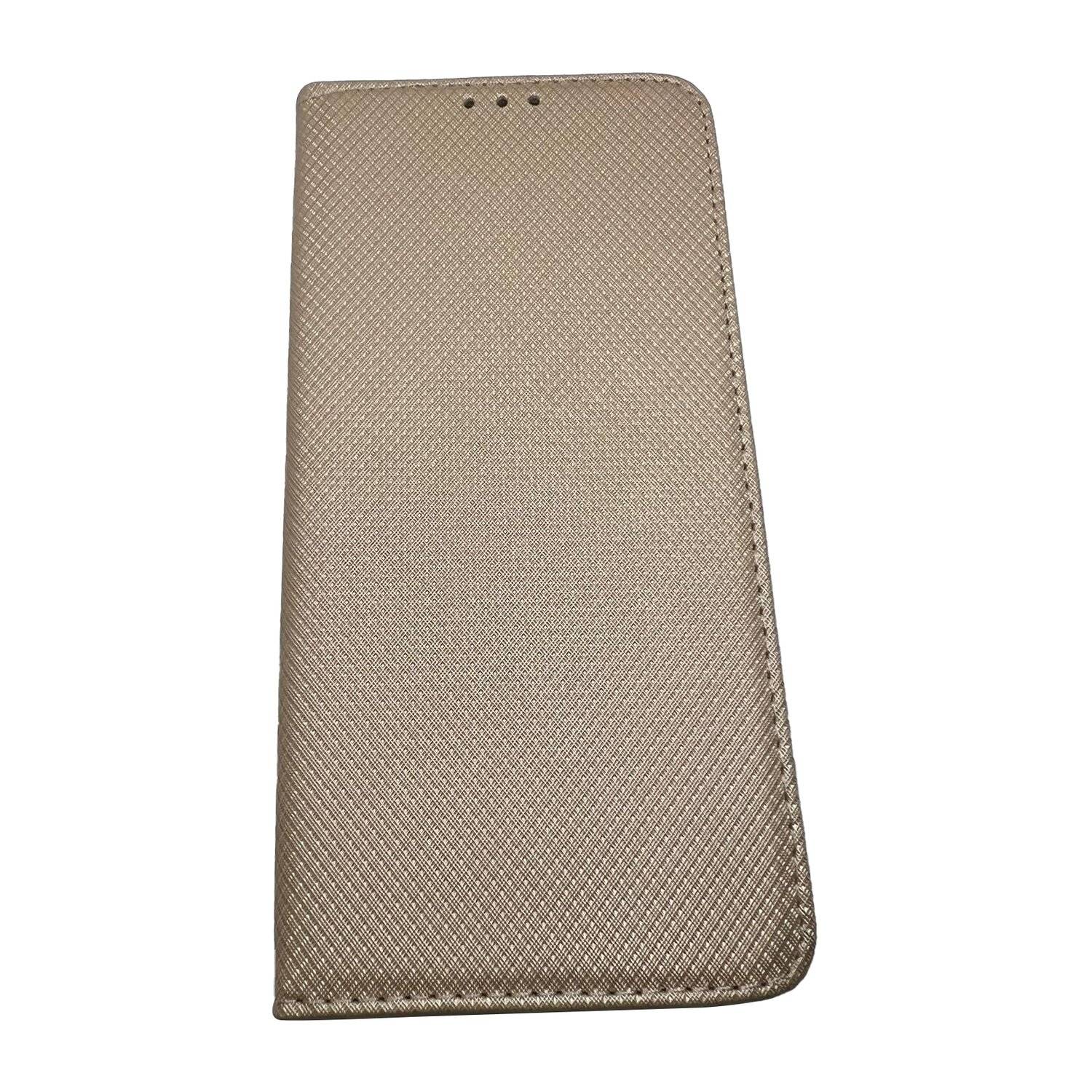 Buch Tasche "Smart" für XIAOMI REDMI NOTE 11 PRO 5G Handy Hülle Etui Schutzhülle mit Standfunktion, Kartenfach Gold