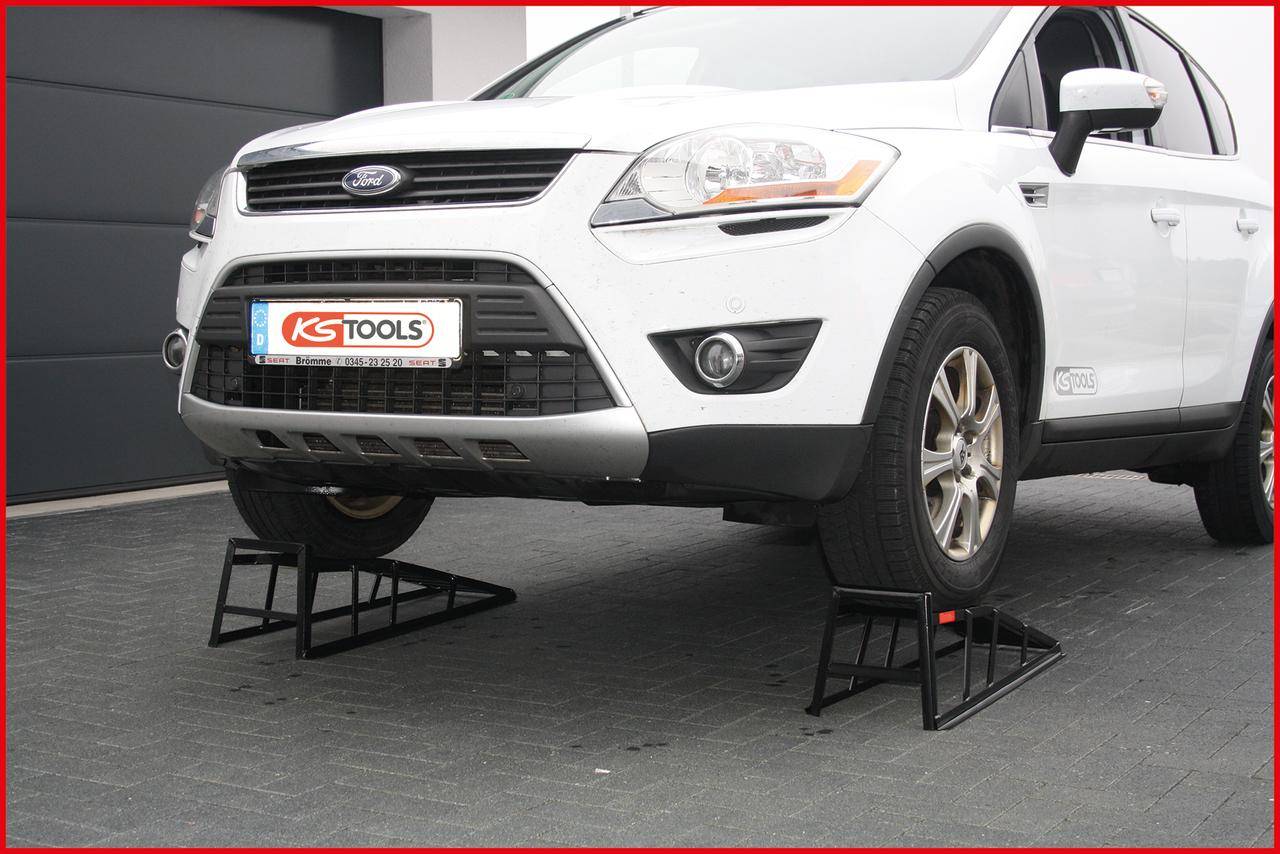 KS TOOLS PKW-Auffahrrampe mit 185 mm Reifenbreite, paarweise