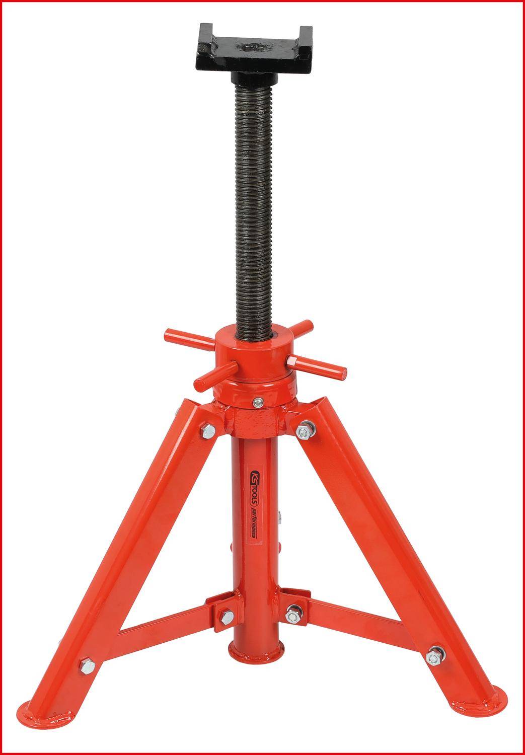KS TOOLS performance Stahl-Spindel-Unterstellbock, 12t, 456-710mm