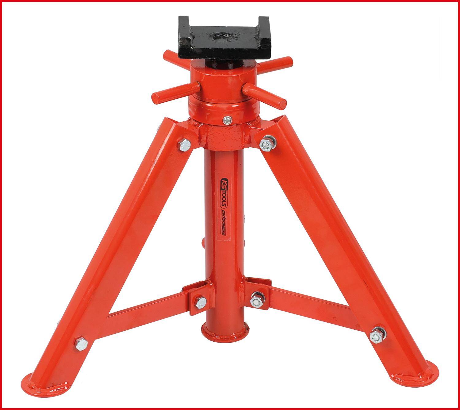 KS TOOLS performance Stahl-Spindel-Unterstellbock, 12t, 456-710mm