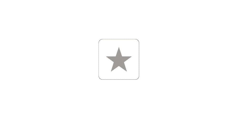 Ein graues Sternsymbol in einem umrandeten Quadrat, das häufig verwendet wird, um ein Element als Favorit zu markieren oder zu bewerten.