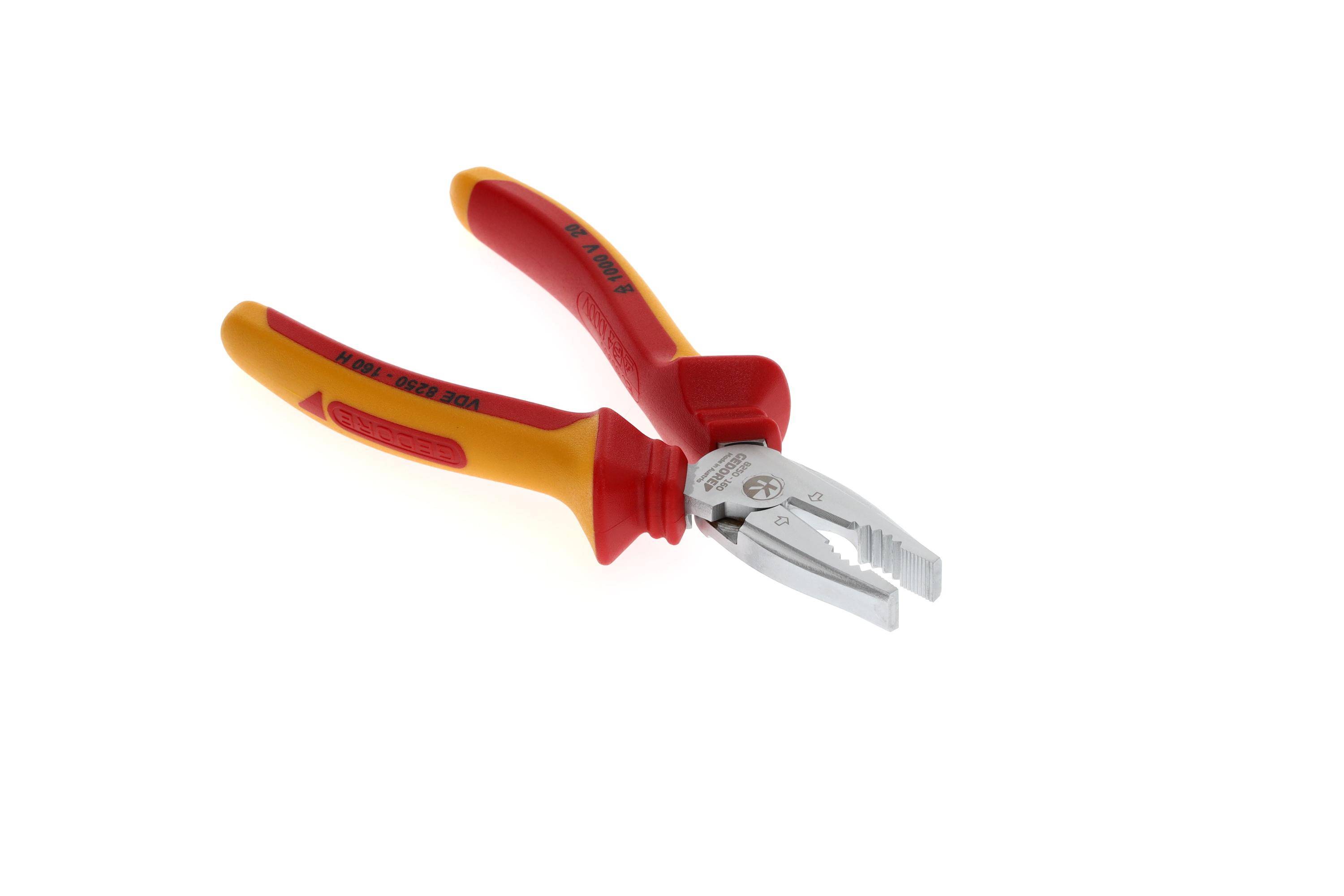 GEDORE VDE 8250-160 H VDE-Kraft-Kombinationszange mit Hllenisolierung