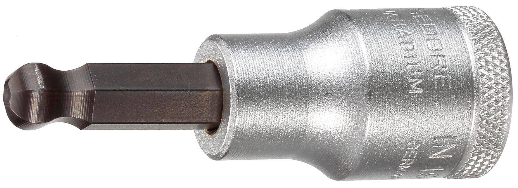 GEDORE IN 19 K 7 Schraubendrehereinsatz 1/2" Kugelkopf Innen-6-kant 7
