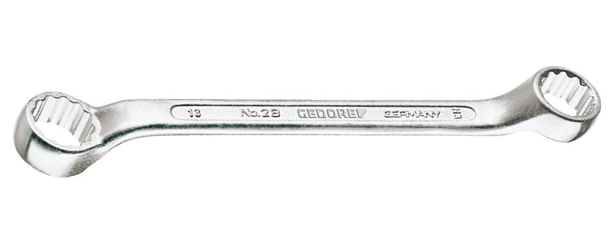 Ein Nahaufnahmebild eines silbernen Schraubenschlüssels mit den Markierungen „GEDORE