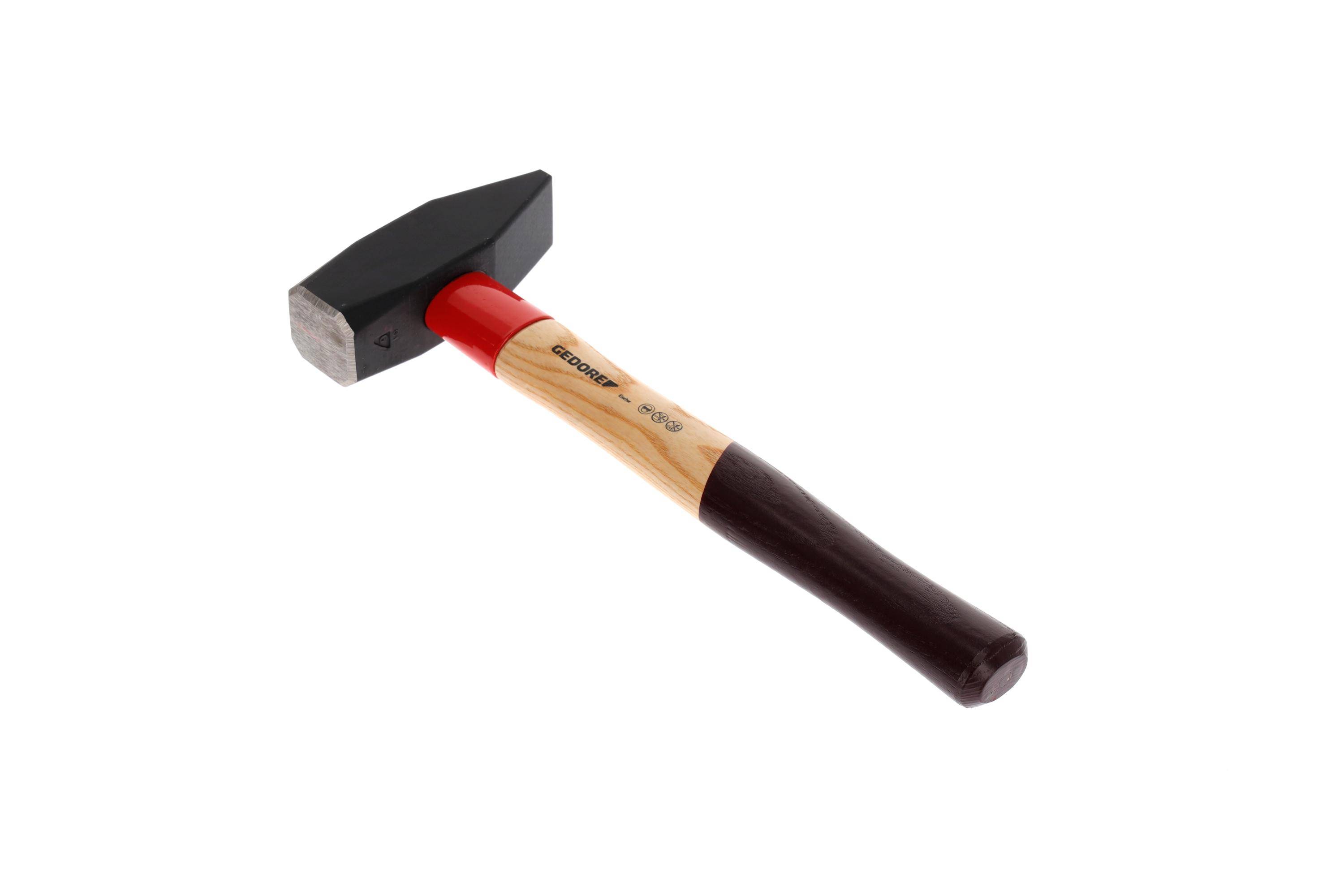 GEDORE 600 E-2000 Schlosserhammer ROTBAND-PLUS mit Eschenstiel, 2 kg