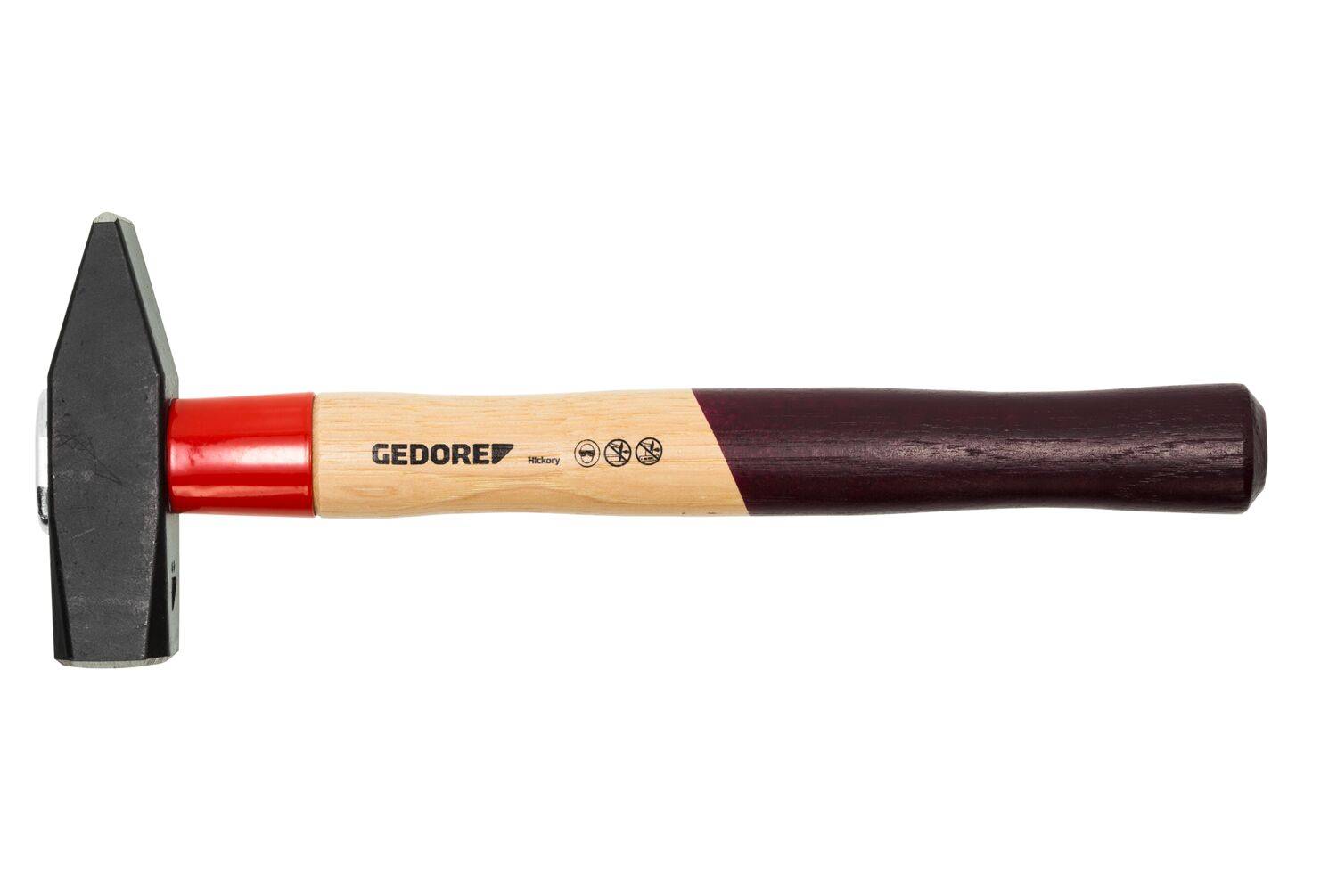 Gedore 600 H-100 Schlosserhammer ROTBAND-PLUS mit Hickorystiel, 100 g