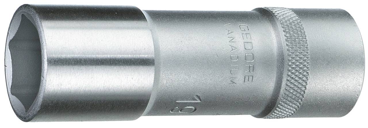 Gedore 19 L 27 Steckschlüsseleinsatz 1/2", lang, 6-kant, 27 mm