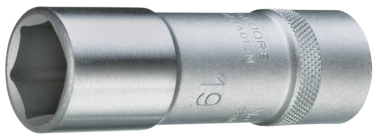 Gedore 19 L 27 Steckschlüsseleinsatz 1/2", lang, 6-kant, 27 mm