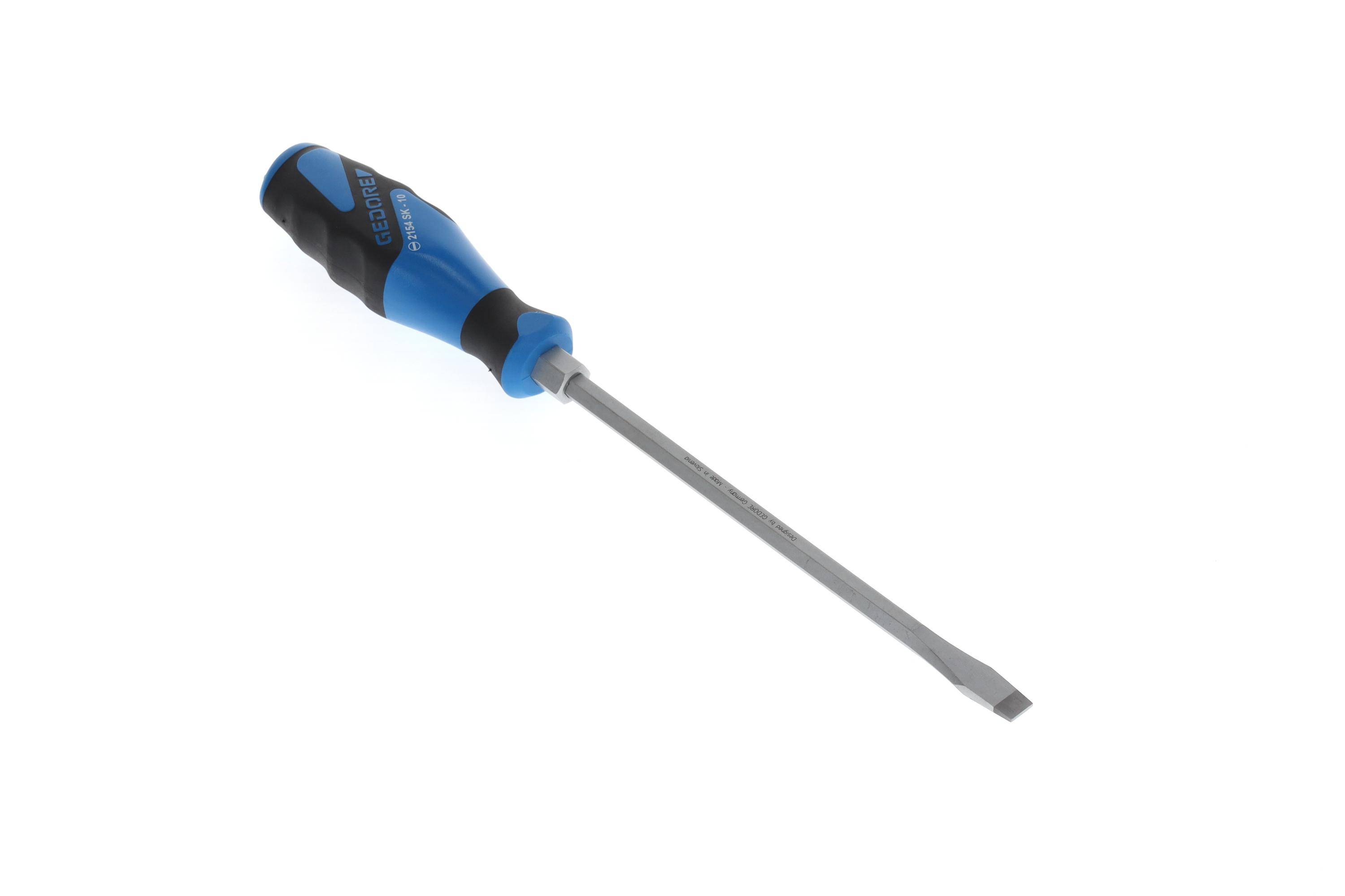 GEDORE 2154SK 10 3K-Schraubendreher mit Schlagkappe Schlitz 10 mm
