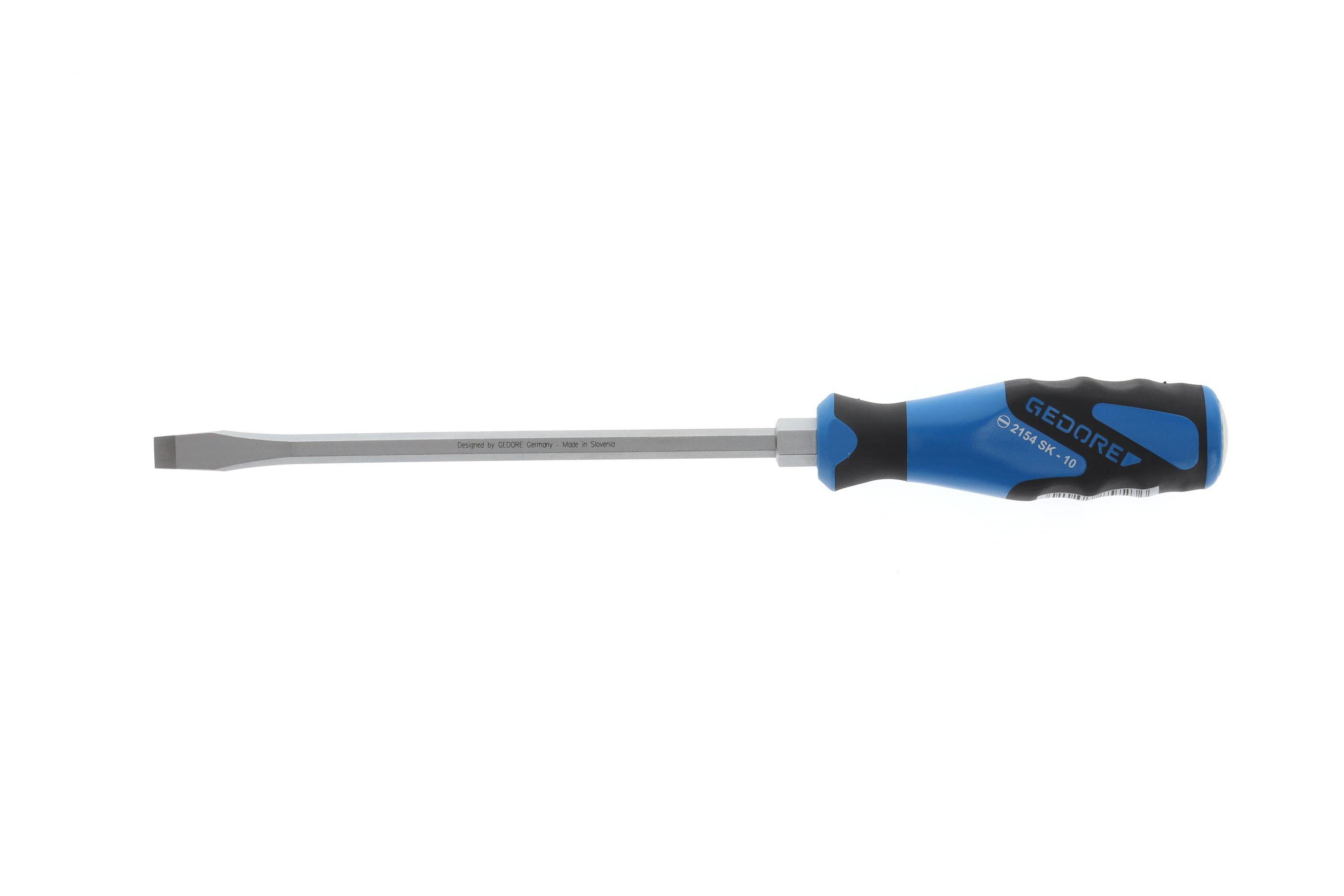 GEDORE 2154SK 10 3K-Schraubendreher mit Schlagkappe Schlitz 10 mm