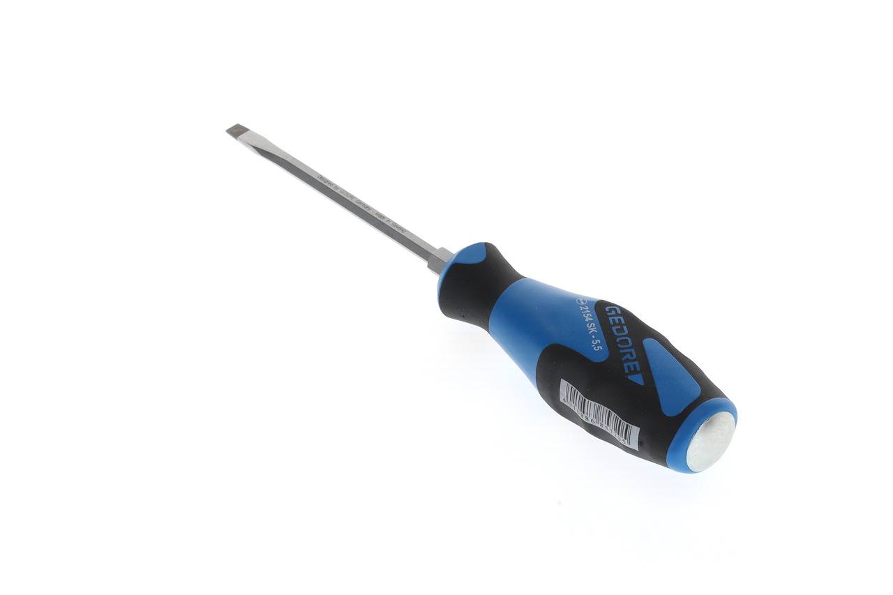 Gedore 2154SK 5,5 3K-Schraubendreher mit Schlagkappe Schlitz 5,5 mm