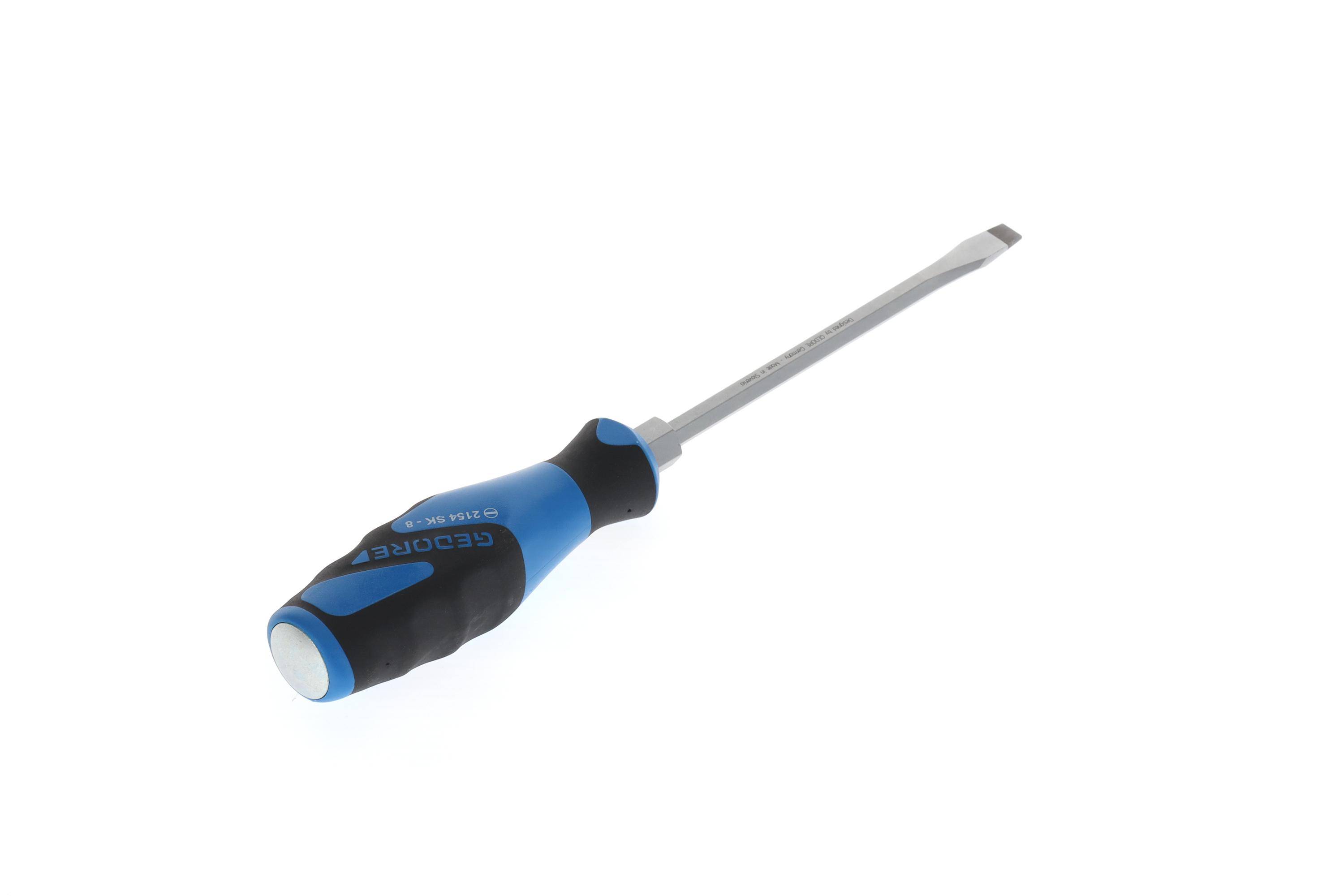 GEDORE 2154SK 8 3K-Schraubendreher mit Schlagkappe Schlitz 8 mm